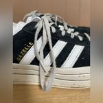 Adidas  Gazelle Bold Core Platform Black/White Suede Sneakers; Triple Sole; 8.5 Photo 1