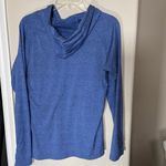 Mofiz Women's Blue Hoodie shirt Long Sleeve Top Yoga Lounge Comfort Sz S Photo 4