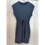A New Day blue striped extended shoulder alone dress medium Photo 10