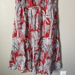 Talbots  Plus Size 14 Dress Smocked Palm Tree Fit & Flare Midi Dress NEW NWT Photo 3