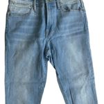 Frame Light Wash Fringe Ankle Le High Skinny Jeans Size 27 Photo 1