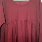 Love Kuza Babydoll Empire Waist Dress Red Size L Photo 5