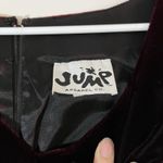 Jump Vintage Dark Red Velvet Short Sleeves Party Dress  5/6 Fit XS /S Y2K Gyaru Photo 2