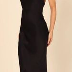 Petal and Pup Black Satin Midi Dress  Photo 3