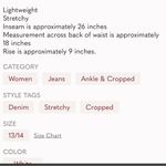 Rue 21 White Jeans Cropped Womens 13/14 Capris New Photo 11