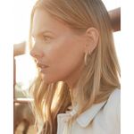 Kendra Scott NWT!  Maggie Small Hoop Earrings in Gold Filigree Photo 3