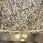 ZARA  Black and White Paisley Blouse size S Photo 5