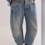 Free People Good Luck Mid-Rise Barrel Jeans Photo 3