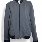 Adidas  Gray‎ Bomber Jacket with Ribbed Details Photo 0