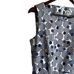 Anne Klein Women Dress 10 Geometric Dot Pockets Belt Flare Career Travel Event Photo 11