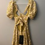 ASTR  the Label Bubble Sleeve Floral Tiered Midi Dress Photo 5