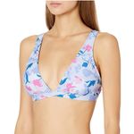 Splendid | Floral Print Double Strap Closure Swim Bikini Top Sz. Medium Photo 0