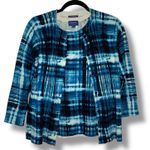 Pendleton  2 piece Cardigan Blue White Sweater Top Shirt Tank Women's Size Medium Photo 4