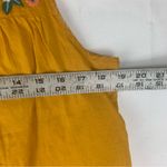 J.Crew  size small Mustard Floral Embroidered Tank Top Photo 5