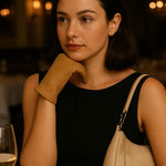 Woman’s Vintage Camel Crocodile Embossed Wrist Photo 1