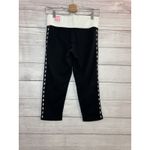 Victoria's Secret PINK Women's SMALL Yoga CROP LEGGING BLACK Elastic Waist Photo 1