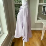 Better Be  Purple and White Striped Oversized Button Down Shirt Size Small Photo 2