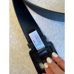 Ba&sh NWT Betty Suede Square Buckle Belt in Black Size 85 (29in) Photo 4