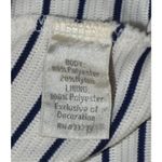 Lauren Conrad Sun Dress Navy Nautical Cross Back Size L Fit & Flare Preppy Lined White Size L Photo 9