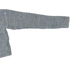 Aeropostale Womens XS Solid Hooded Cropped V Neck Sweater Gray Relaxed Fit Photo 3