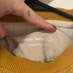 Outdoor Voices  Wool Blend Mustard Yellow Crewneck Sweater Size Small Photo 1