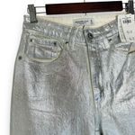 Abercrombie & Fitch NWT Jeans 25 0R High-Rise 90s Curve Love Relaxed Silver Photo 4