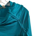 Zella  Women's Cowl Neck Pullover Top Green Blue Long Sleeve Size M Casual Photo 2