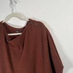 Vince Ribbed Cashmere Wool Poncho Sweater Henna Brown Oversized Womens XS Photo 3