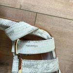 Vince Camuto  “Freshi” Leather Snakeskin Gold Heels Sz 8.5 Photo 7