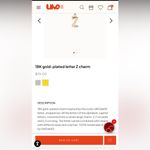 UNOde50 Gold Initial “Z” Charm Dame Una #CHA0052 Photo 3