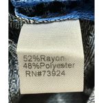 Ming Wang  Tunic Top Blue Ombre Square Neck Jacquard  Knit 3/4 Sleeve Size Large‎ Photo 6