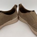 Sorel  Sage Green Leather Out N About Slip On Sneakers Size 7.5 Photo 3