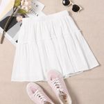 SheIn White Skirt Photo 1