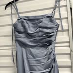 Azazie NWT  Strapless Light Blue Gown 4 Photo 11