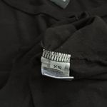 Michael Lauren NWT  Short Sleeve Fringe Hem Tee | Solid Black | XS Photo 6