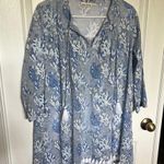 Roller Rabbit  Blue and White Floral Tunic coverup Photo 2