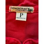Democracy Vest Women Medium Petite Red Quilted Full Zip Outdoor Vintage Preppy Photo 8