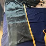 Ophelia Roe Black Satin High Rise Wide Leg Pull On Pants NWT Size S Photo 12