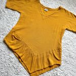 Oh My Gauze Cotton Top Sz 1 S/M Yellow Asymmetrical Boho Lagenlook Coastal Beach Size M Photo 1