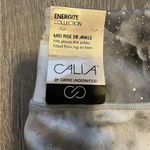 Calia Energize No Seam Mid Rise 7/8 Shimmer Burst Silver Leggings Womens XS NWT Gray Photo 3