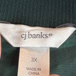 Cj Banks Bomber Jacket Women's 3X Kelly Green Quilted Corduroy Full Zip Outdoor Photo 3