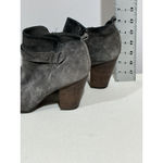 Franco Fortini Womans Lexi Gray Suede Size 10 Back Zip Bootie With Heel Photo 3