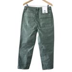 Mica Denim Women's 31 Sap Green Cargo Utility Cropped Straight Pants Stretch Photo 5