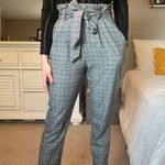 H&M Plaid Trousers with Belt Photo 0