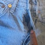 Gap  Denim Cheeky Straight Jeans Light Wash Ripped Distressed Raw Hem Size 00 24 Photo 4