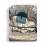 Santi Imitation Pearl Clutch – Satin & Beaded Evening Bag White Photo 8