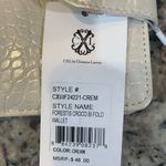 Christian LaCroix  Cream Wallet with Gold Accent Photo 3