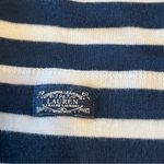 Ralph Lauren Lauren‎  Womens Size Medium Blue White Stripe Short Sleeve Shirt Top Photo 13