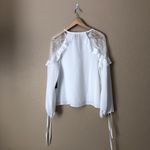 Lulus  Glorious Day White Lace Long Sleeve Top Photo 5