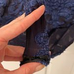 Haute Monde NWOT Floral Velvet And Mesh Bodysuit Photo 5